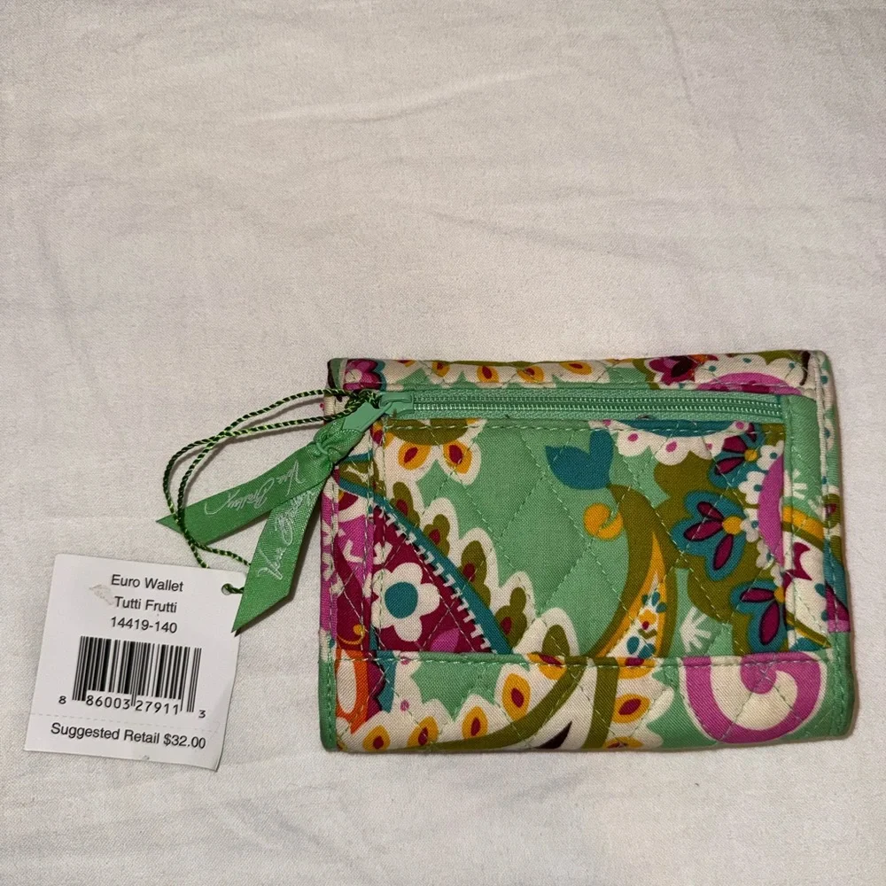 Vera Bradley Tutti Frutti Euro Wallet NWT - Picture 2 of 5